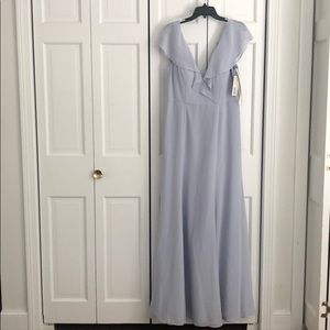 Jenny Yoo whisper blue bridesmaid dress